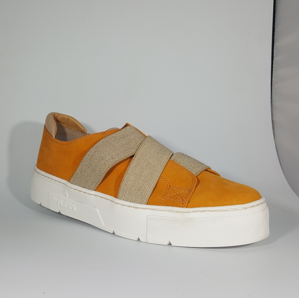 The Flexx Senape Nubuck Leather Slip On Sneaker - Picture 2 of 4